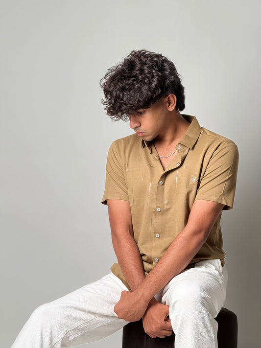 Stitchless Shirt - Beige