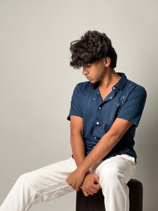 Stitchless Shirt - Deep Blue