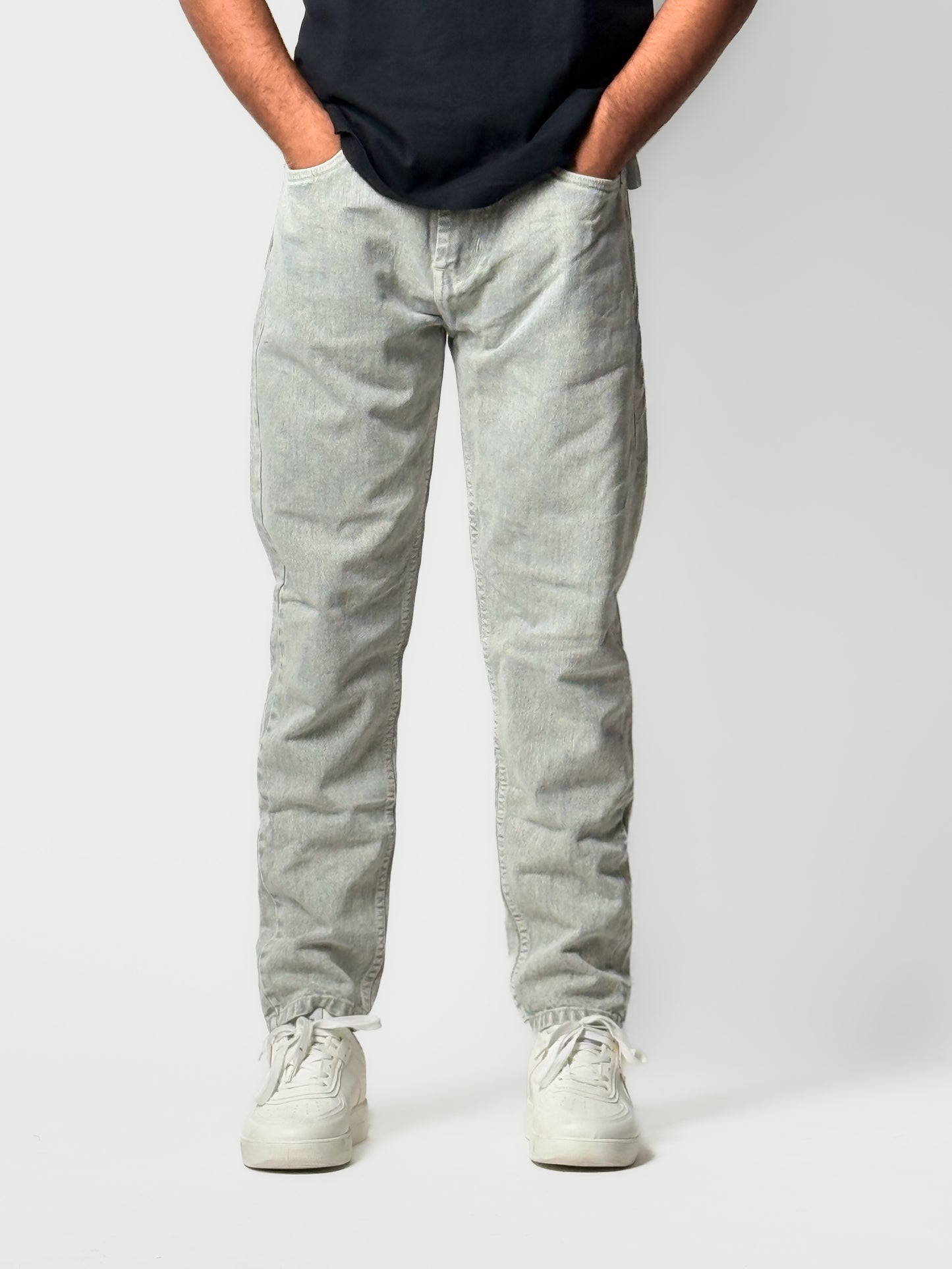 Mom Fit Jean - Grey