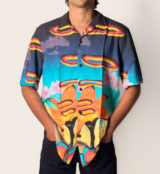Printed Casual Shirt - Half Sleeve - Multicolour