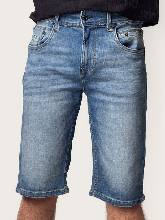 Denim Shorts - Faded Blue