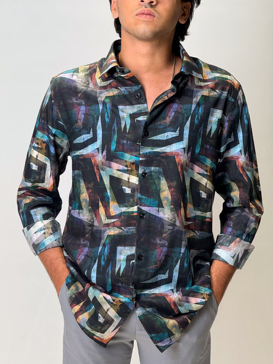Printed Patterned Shirt - Multicolour