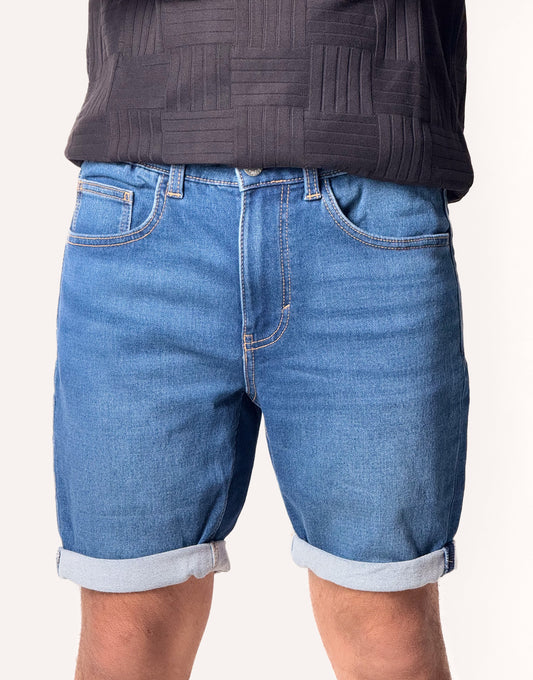 Denim Shorts - Blue